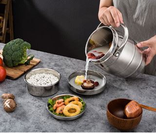 Double-layer vacuum food carriers