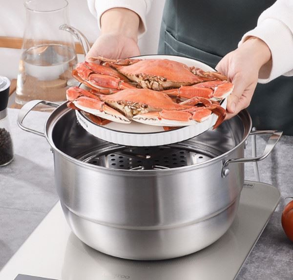 sea food cooking soup pot