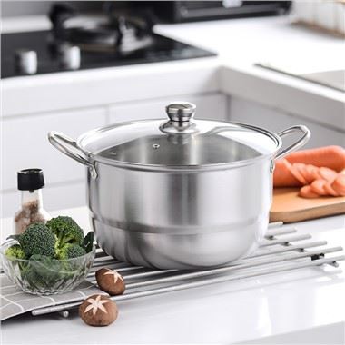 Rostfritt stål Steamer Soup Pot